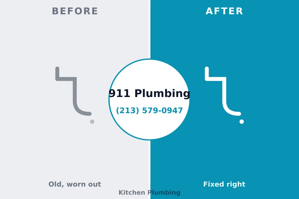 Before and after: plumbing company Coral Hills, MD